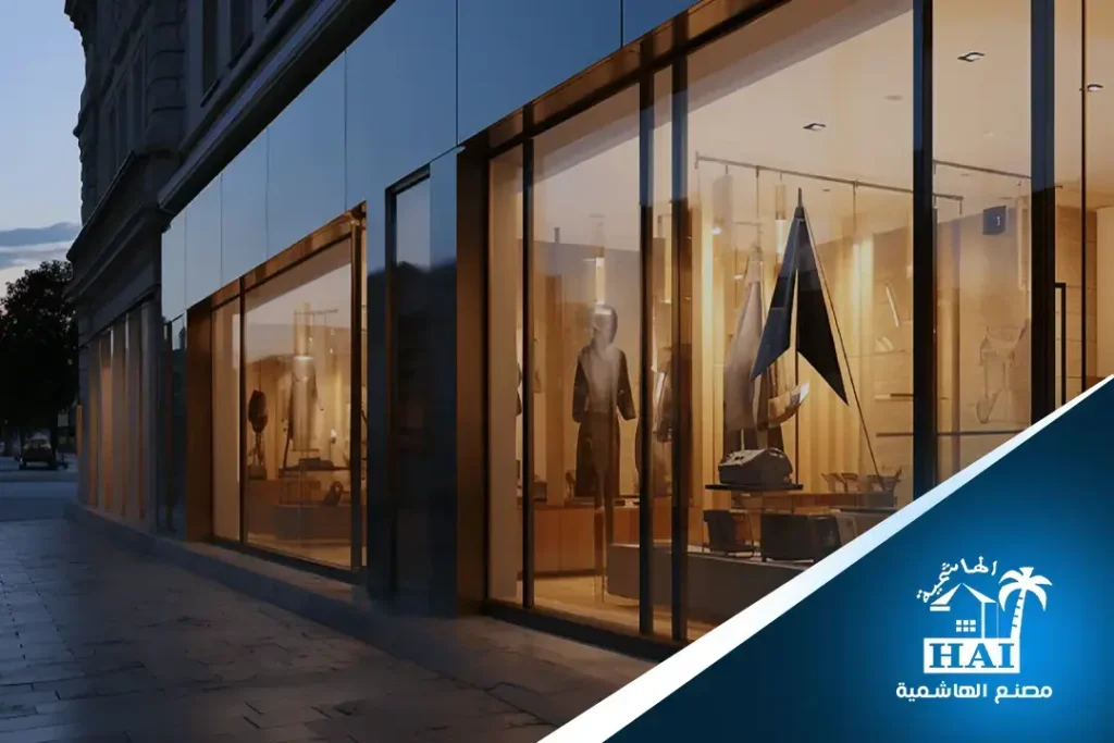 تصميمات واجهات محلات زجاج سيكوريت